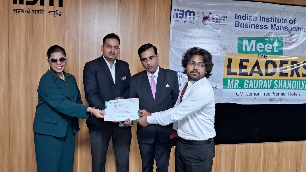 ‘Meet the Leader’ Program with Gaurav Shandilya at IIBM